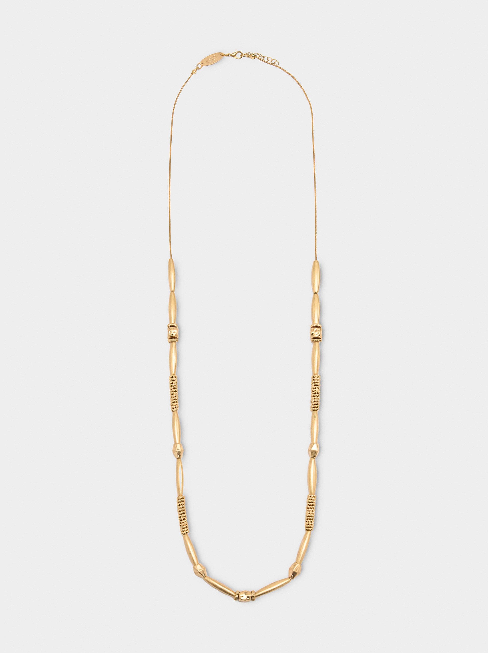 Collar Segmentado Con Cadena De Serpiente