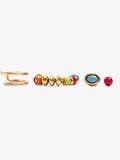 Set De Pendientes Cuentas Multicolor