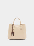 Bolso Tote Con Textura Y Colgante