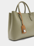 Bolso Tote Con Textura Y Colgante