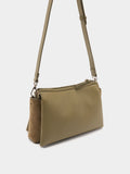 Bolso Bandolera Con Textura Efecto Piel