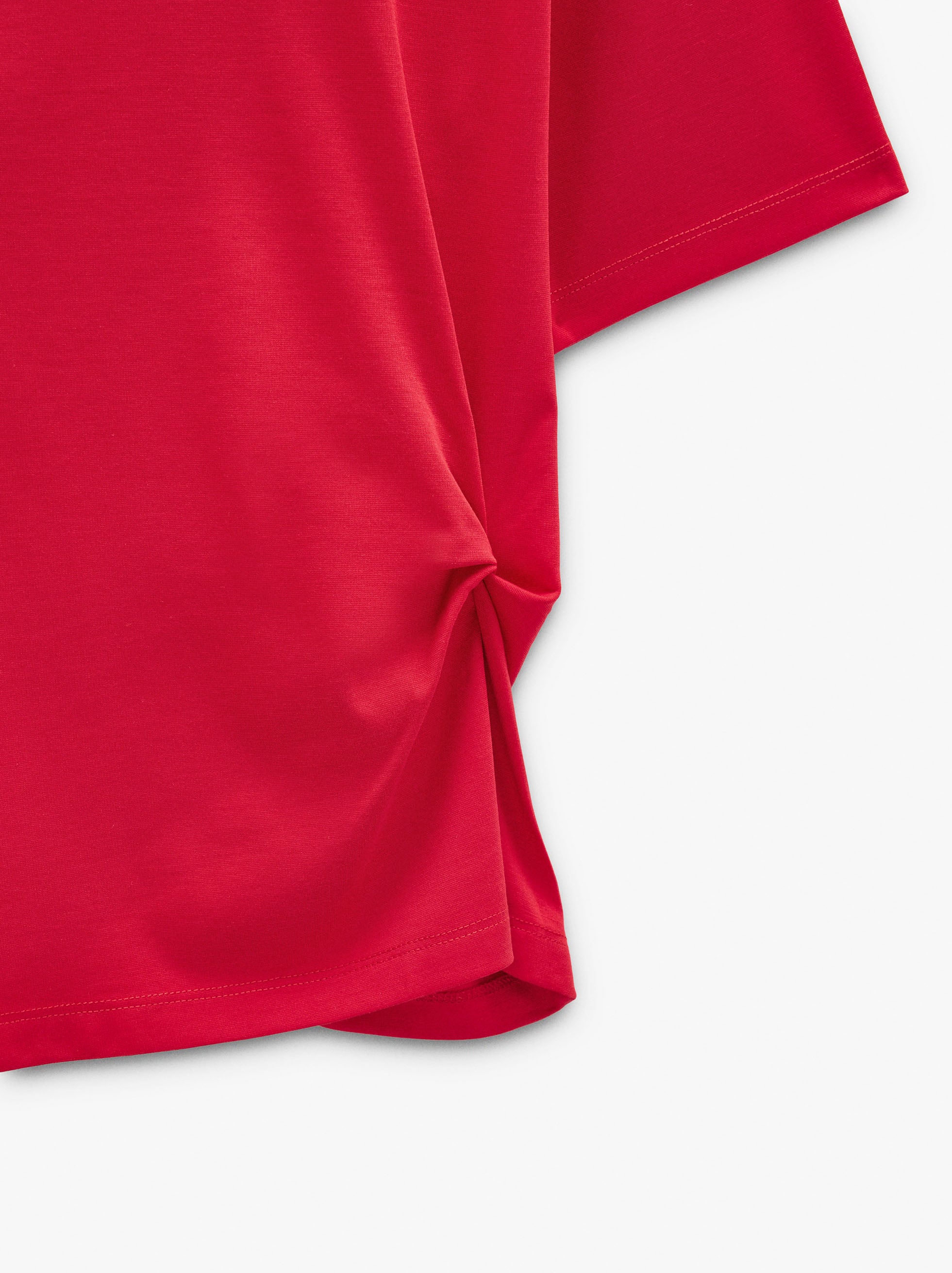 Camiseta Con Fruncidos