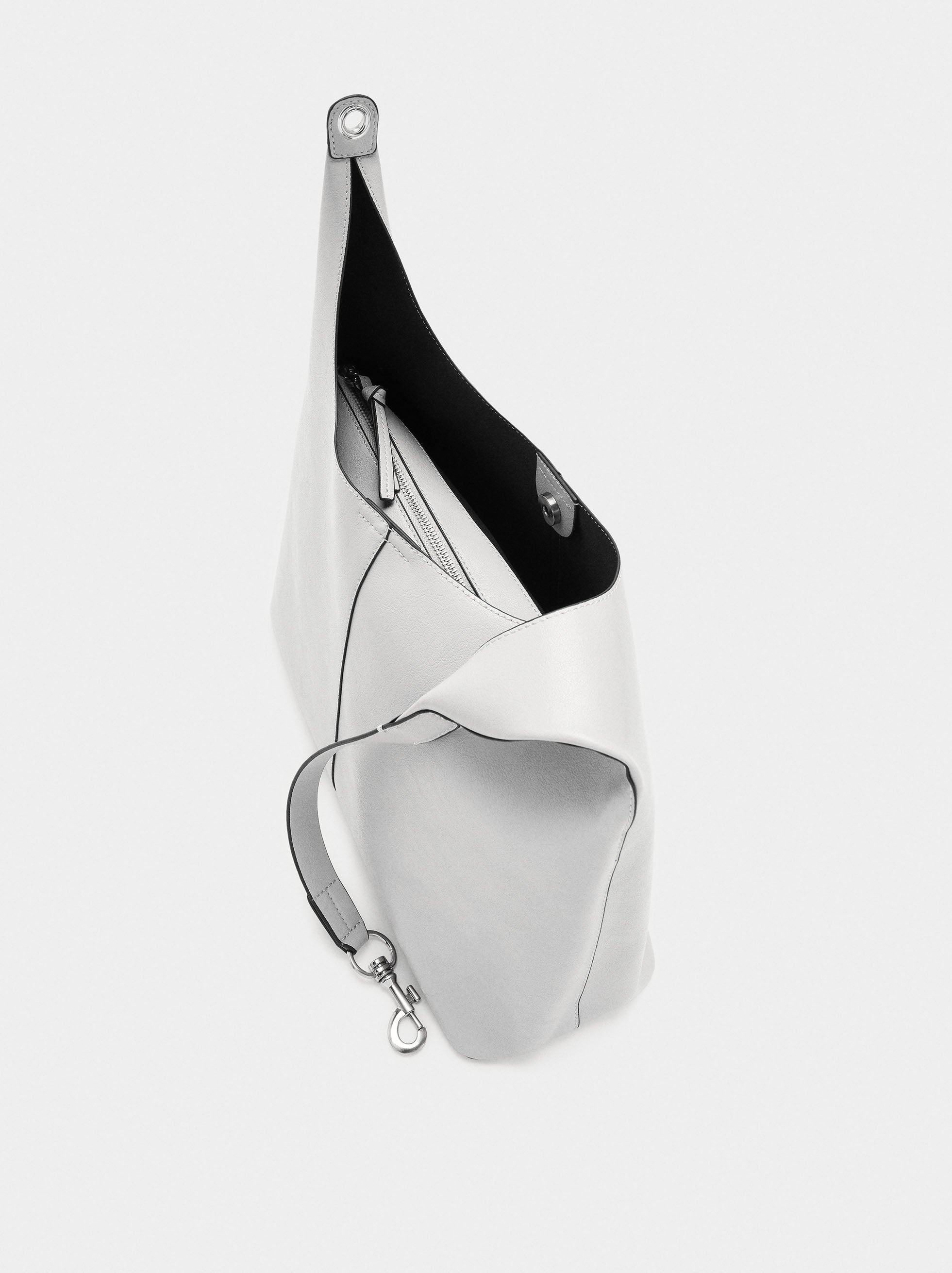 Bolso Liso Estilo Hobo