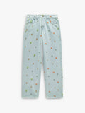 Pantalón Vaquero Con Bordados 100% Algodón