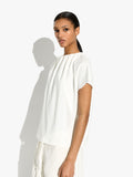 Blusa Con Pliegues 100% Algodón