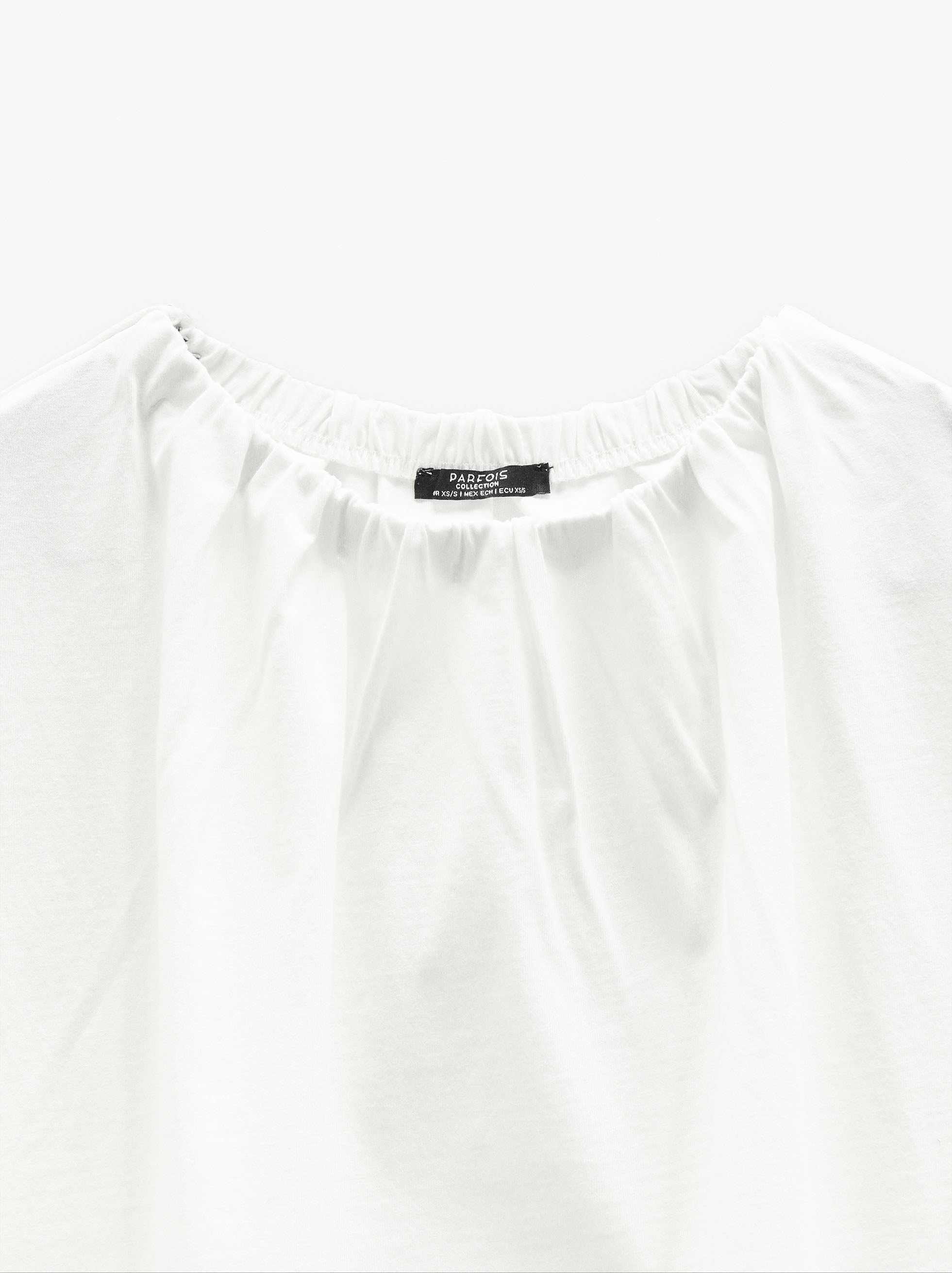 Blusa Con Pliegues 100% Algodón