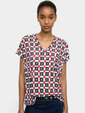 Blusa Estampada A Cuadros