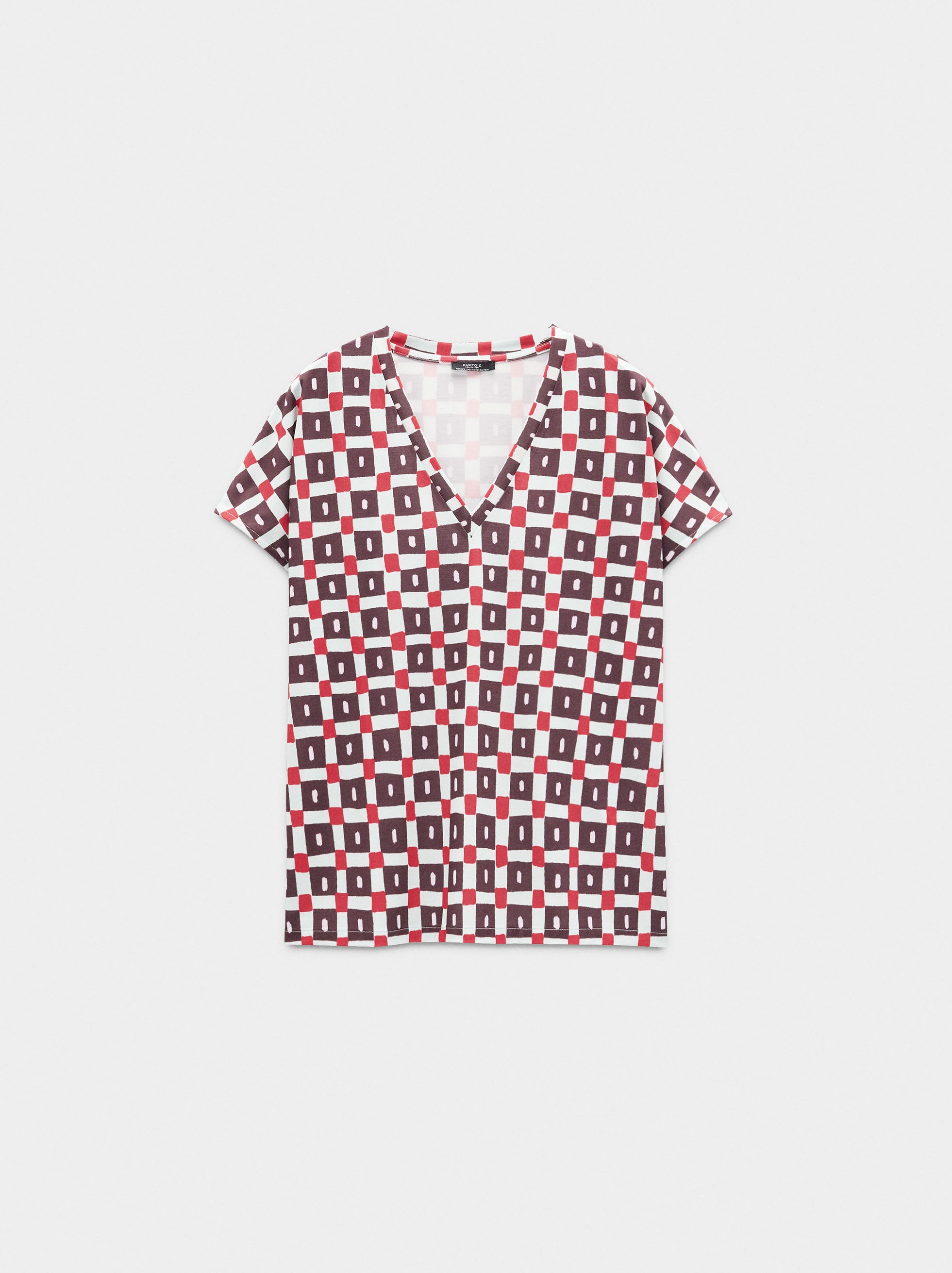 Blusa Estampada A Cuadros