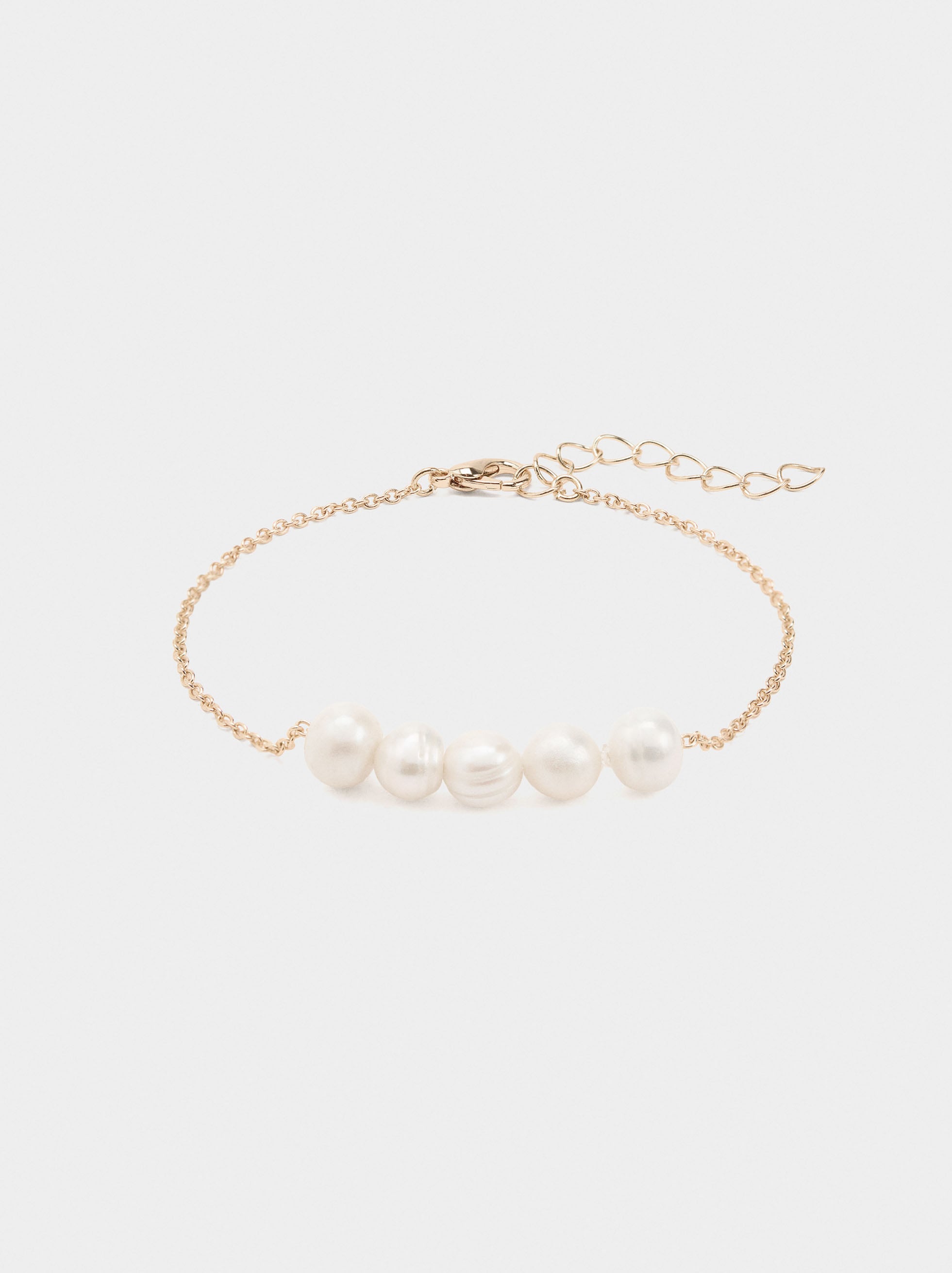 Pulsera Con Perlas De Agua Dulce
