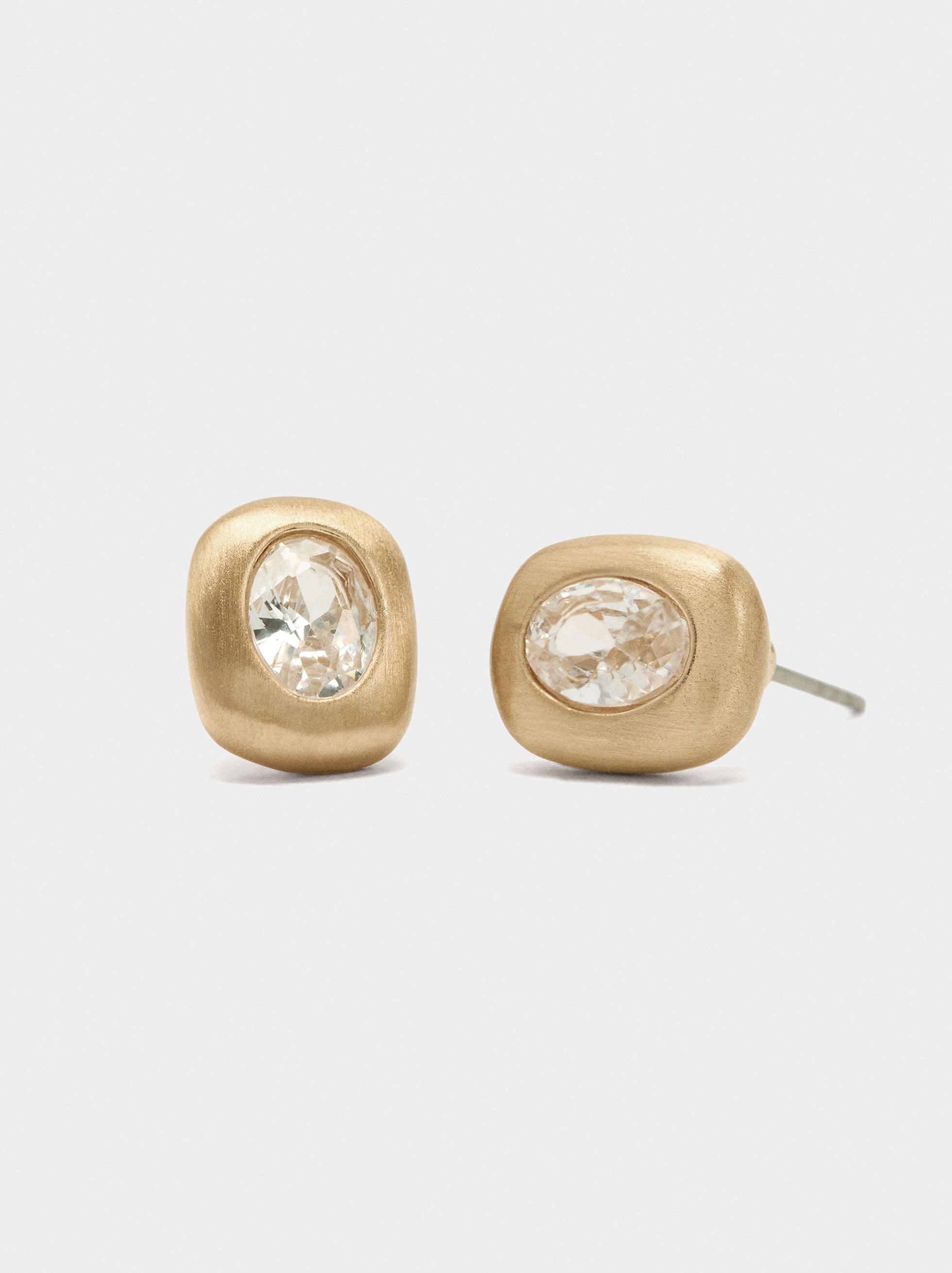 Pendientes Redondeados Con Circonitas