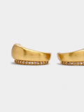Pendientes Efecto Doble Con Circonitas