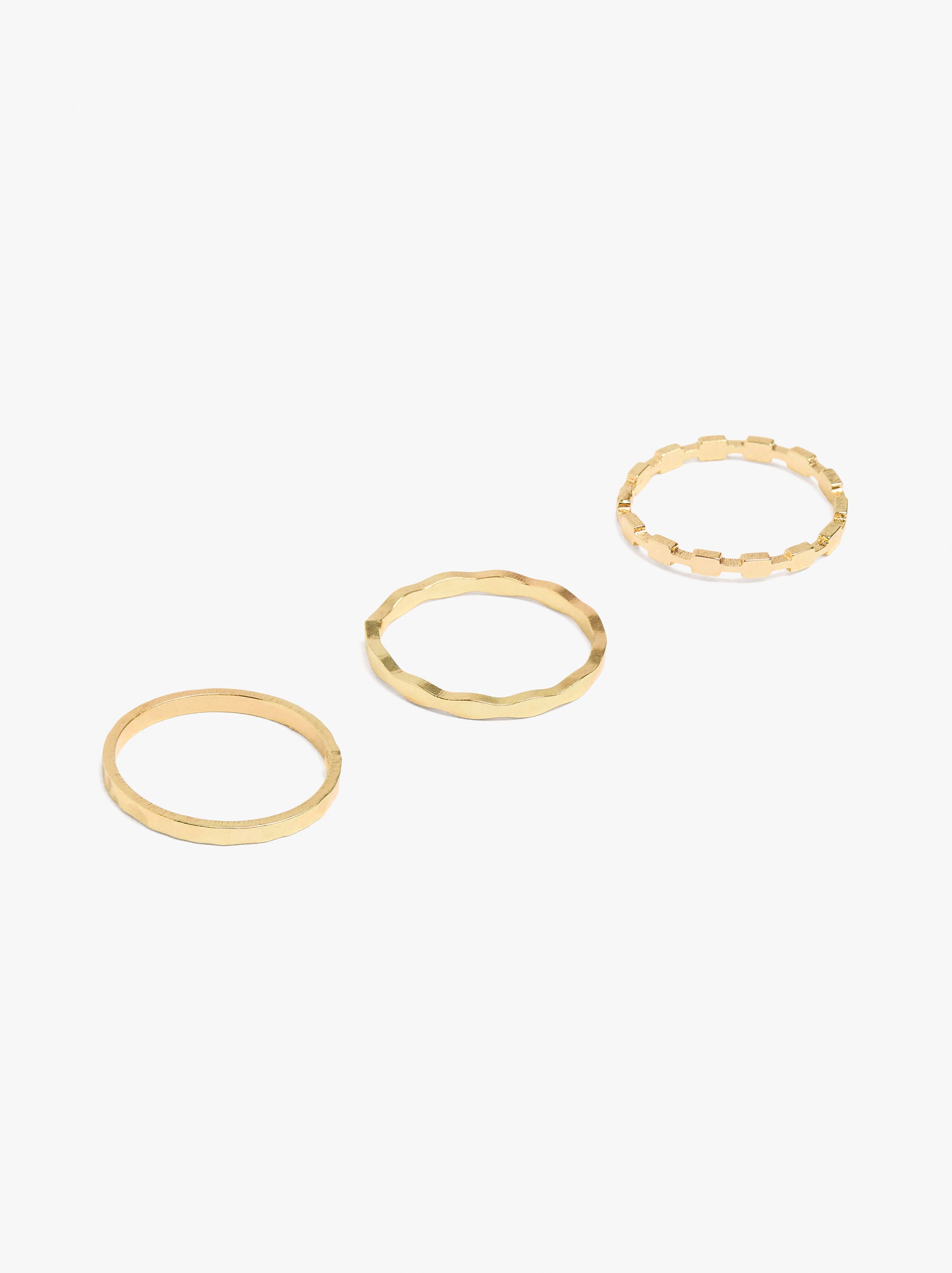 Set De Anillos Con Ondas