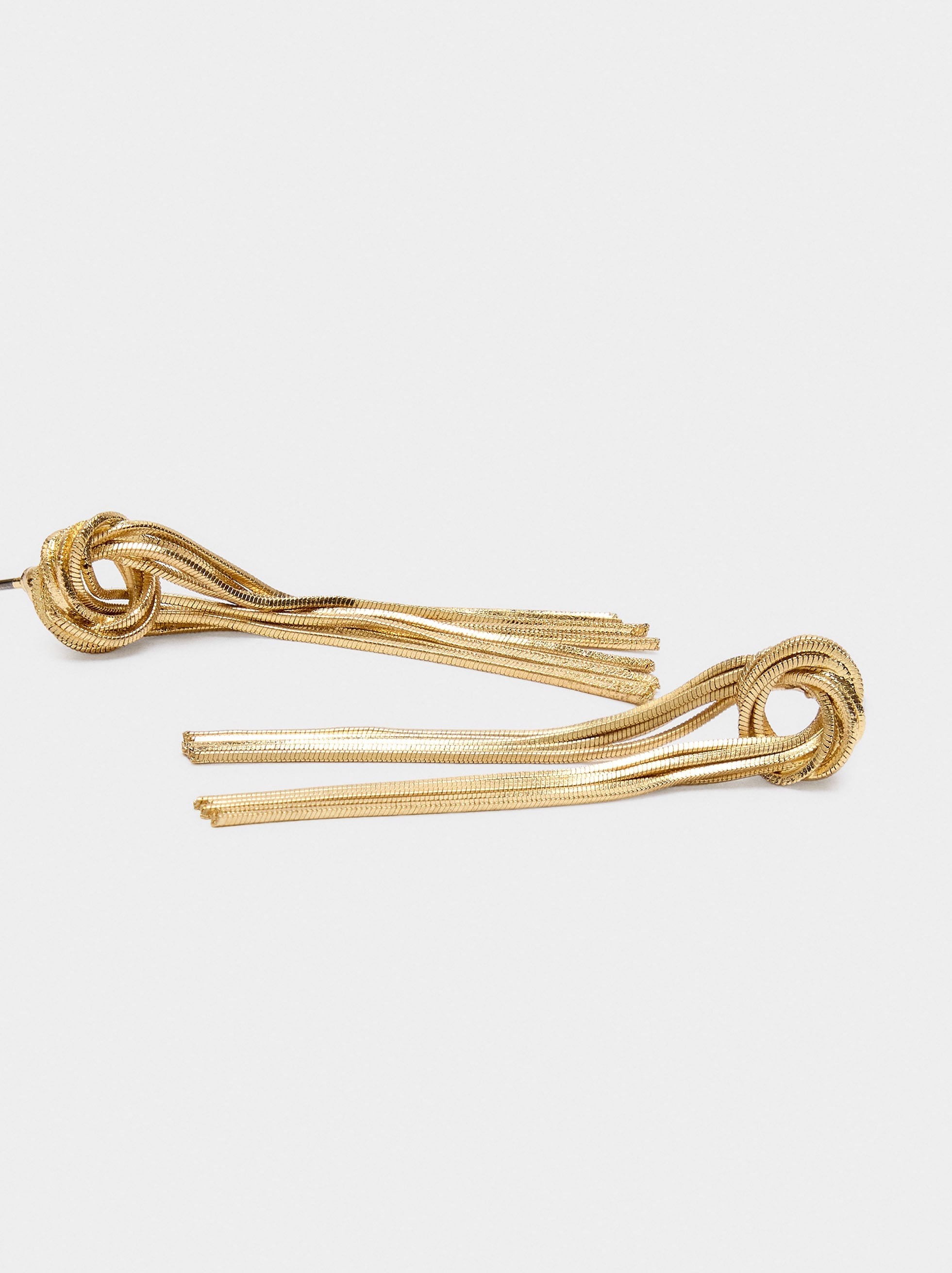 Pendientes Largos Con Nudo