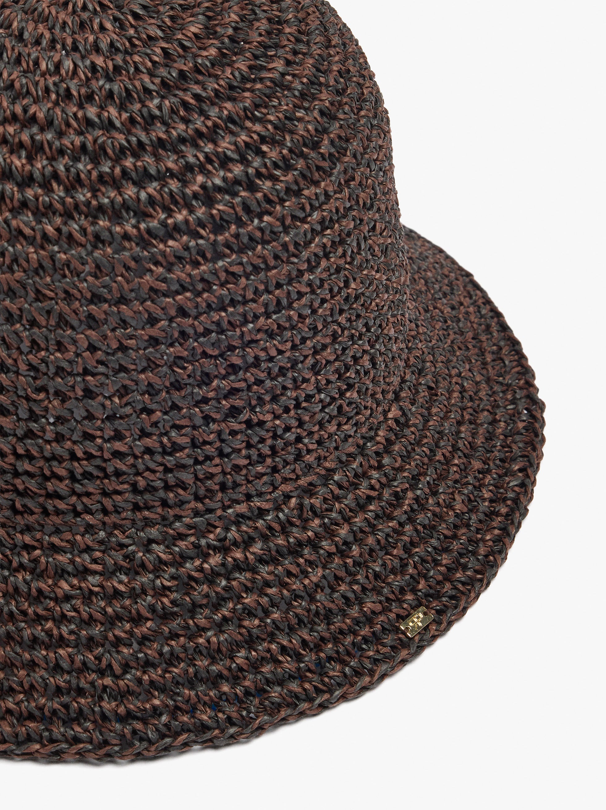 Sombrero Bucket Con Efecto Rafia