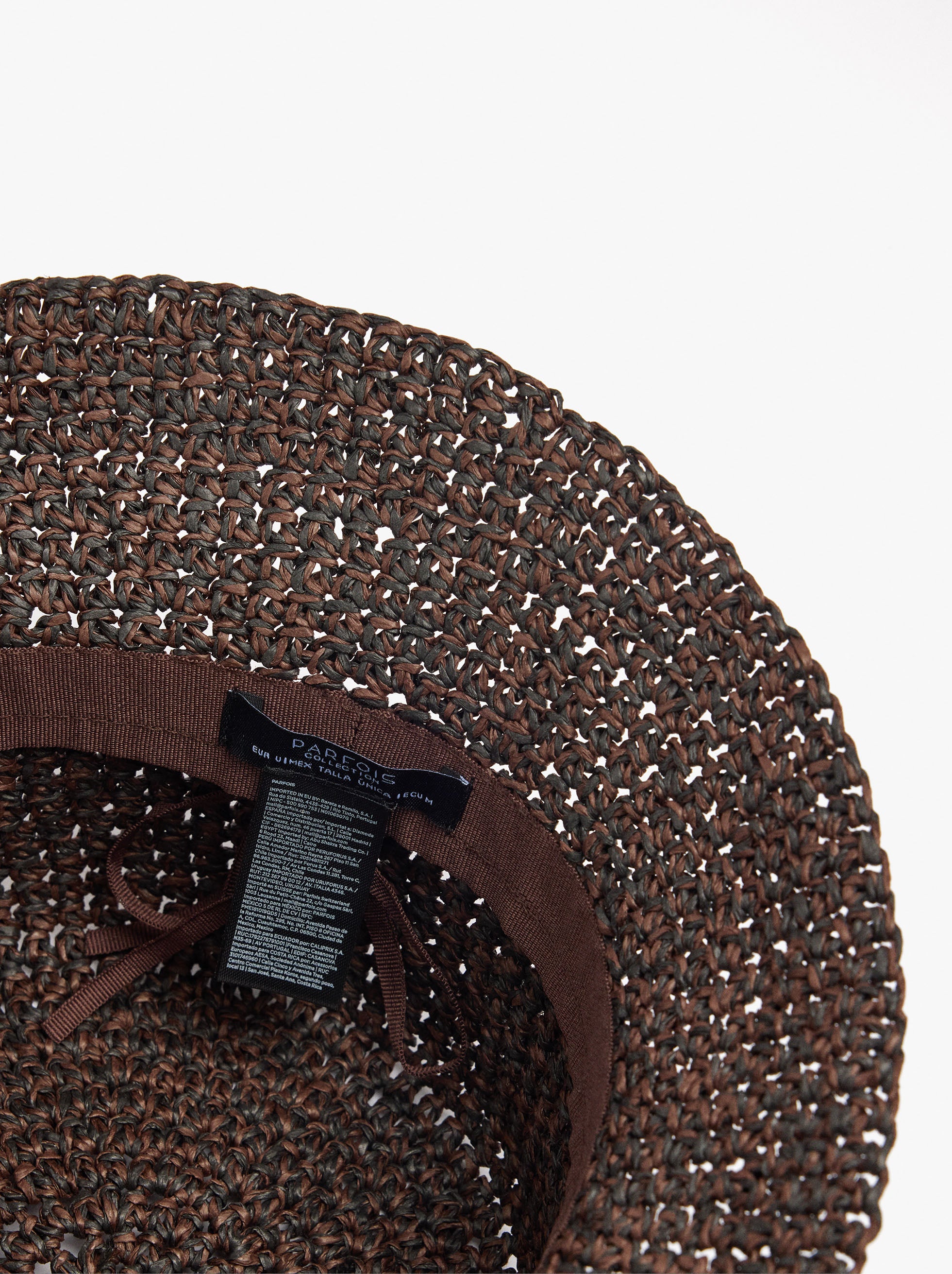 Sombrero Bucket Con Efecto Rafia