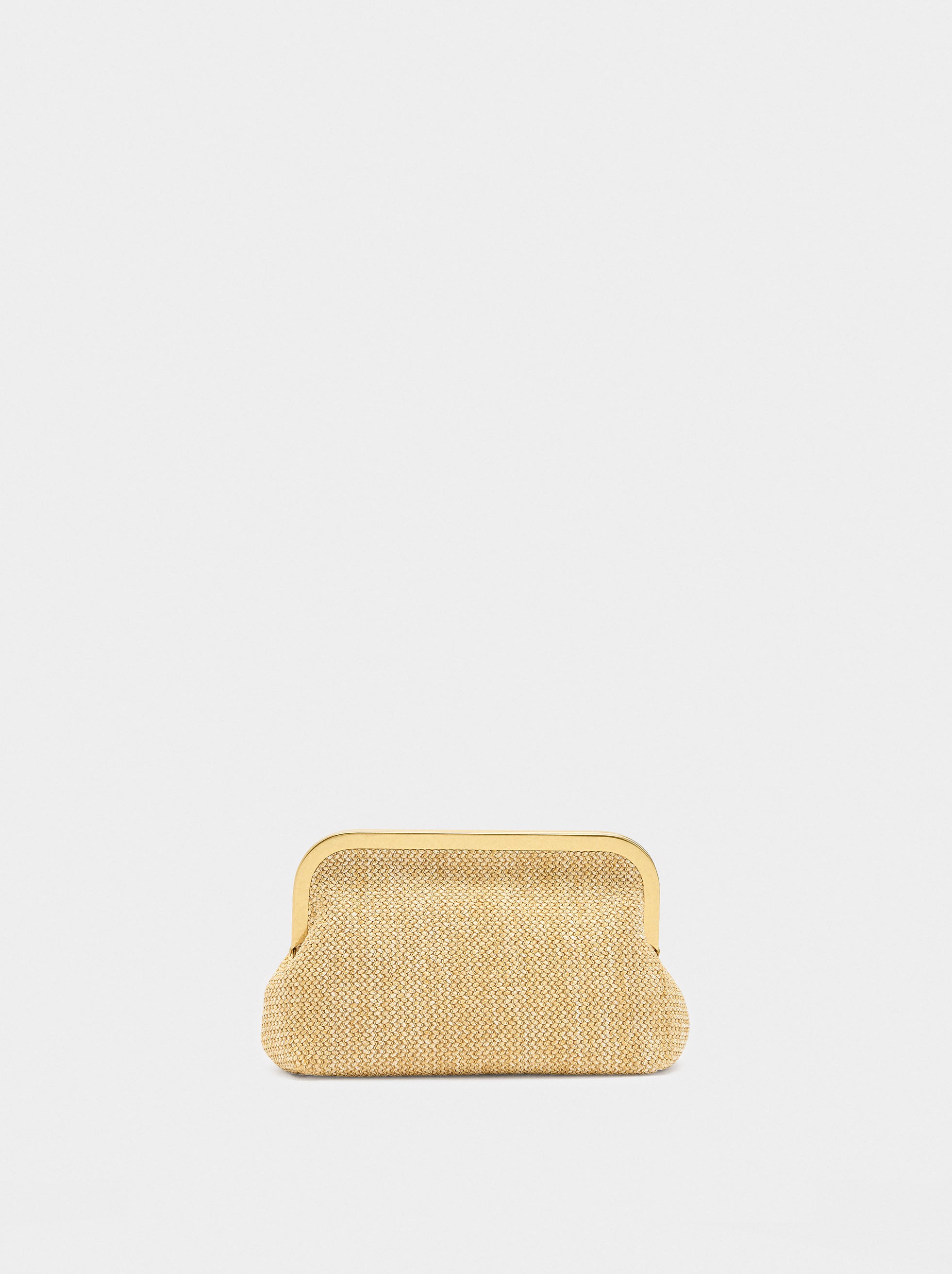 Bolso De Fiesta Efecto Rafia