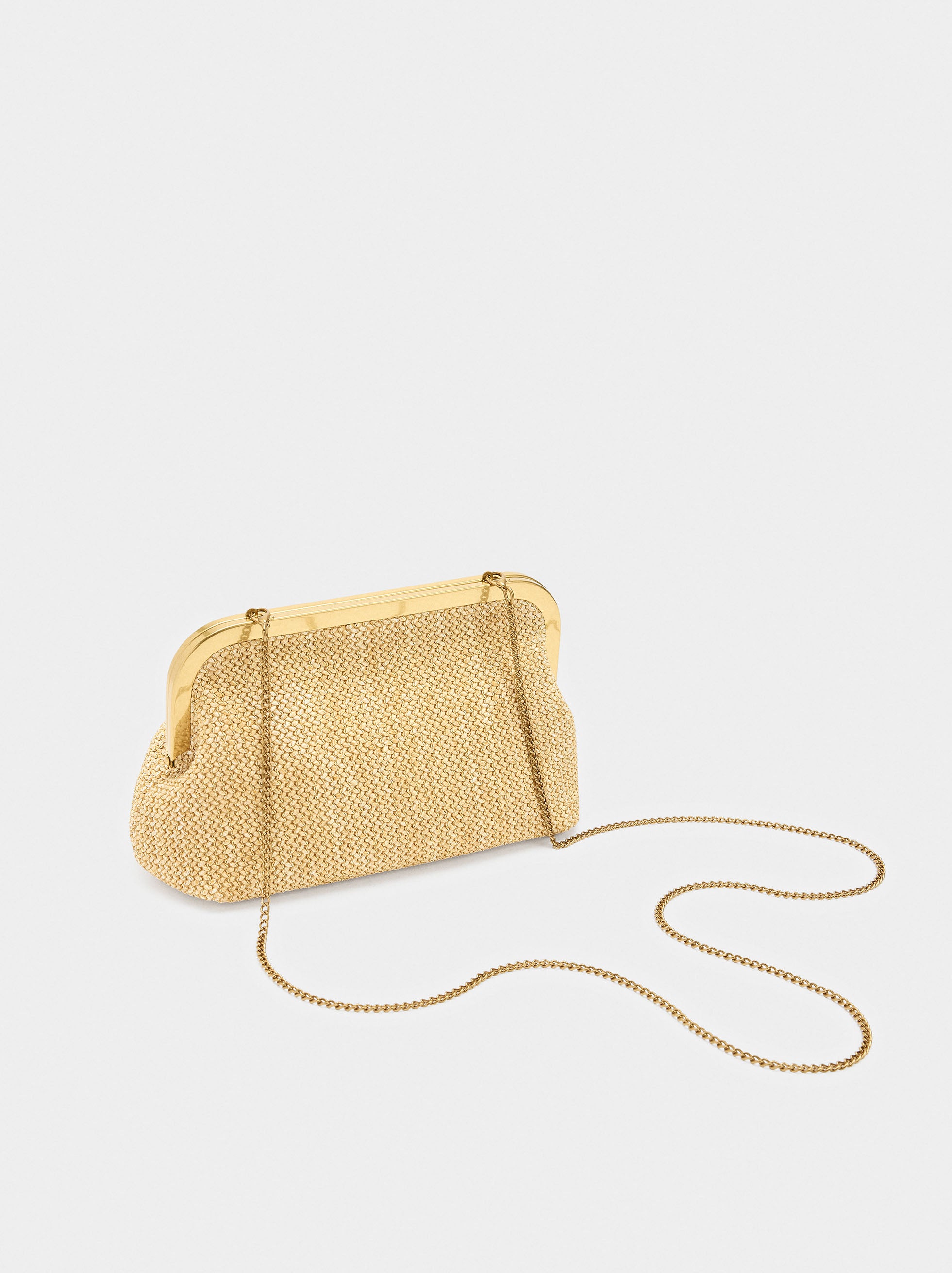 Bolso De Fiesta Efecto Rafia