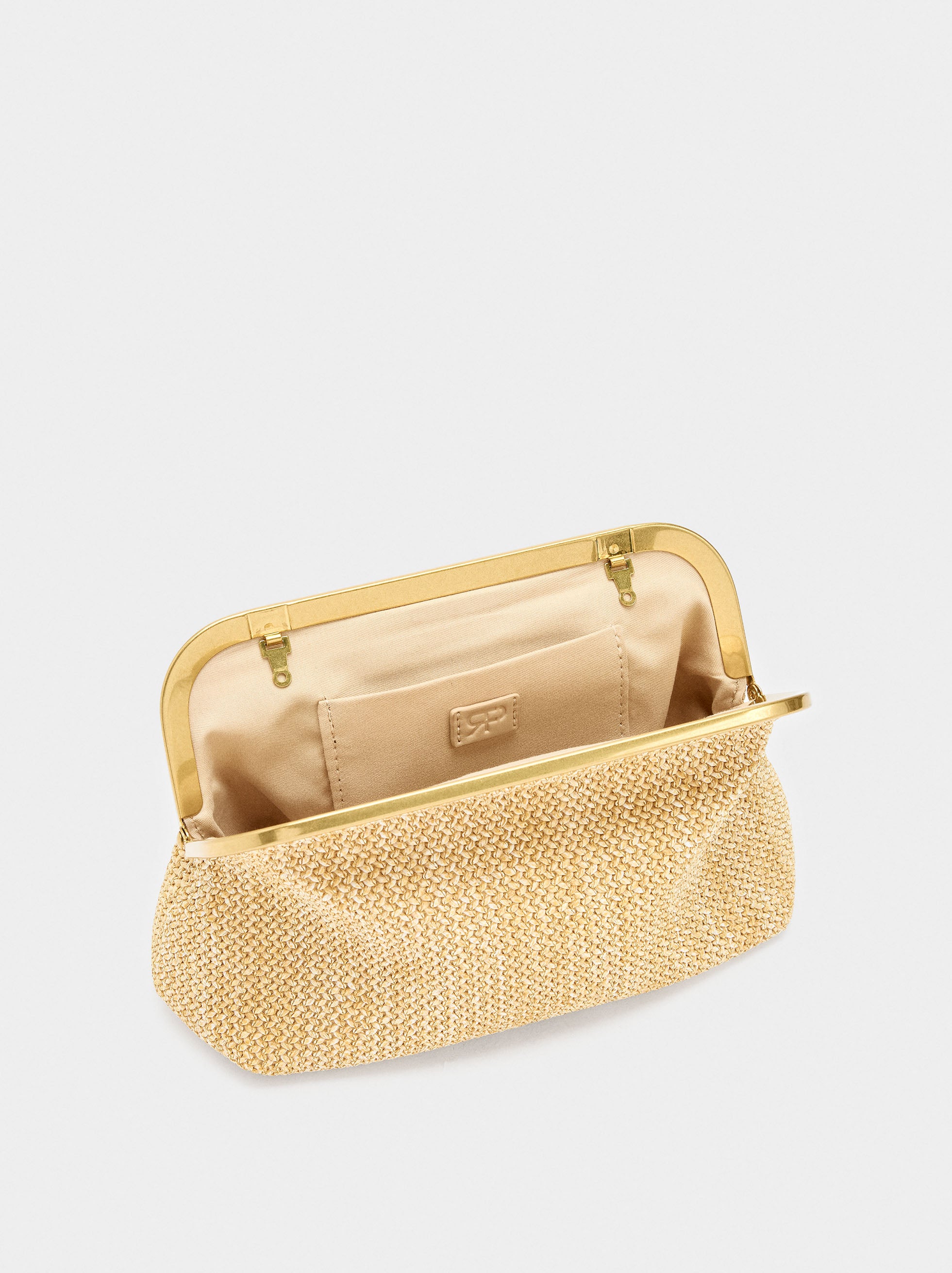 Bolso De Fiesta Efecto Rafia