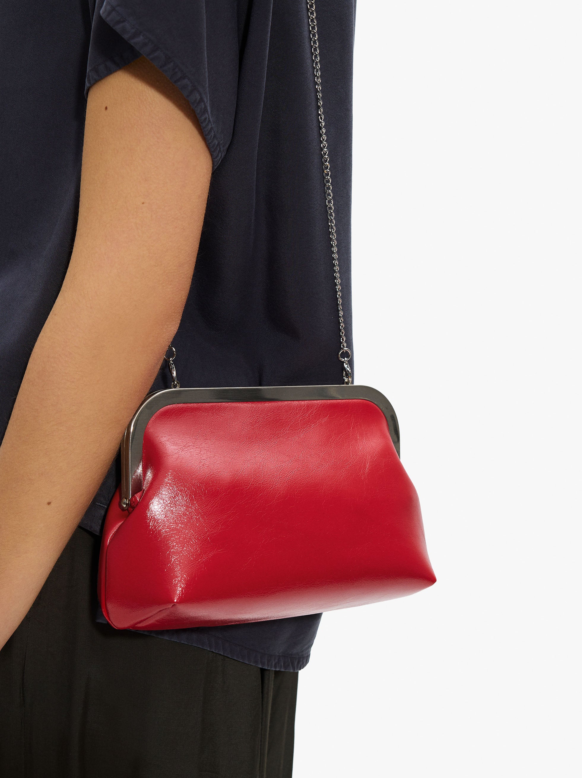Bolso De Fiesta Efecto Piel