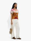 Blusa Estampada 100% Lino