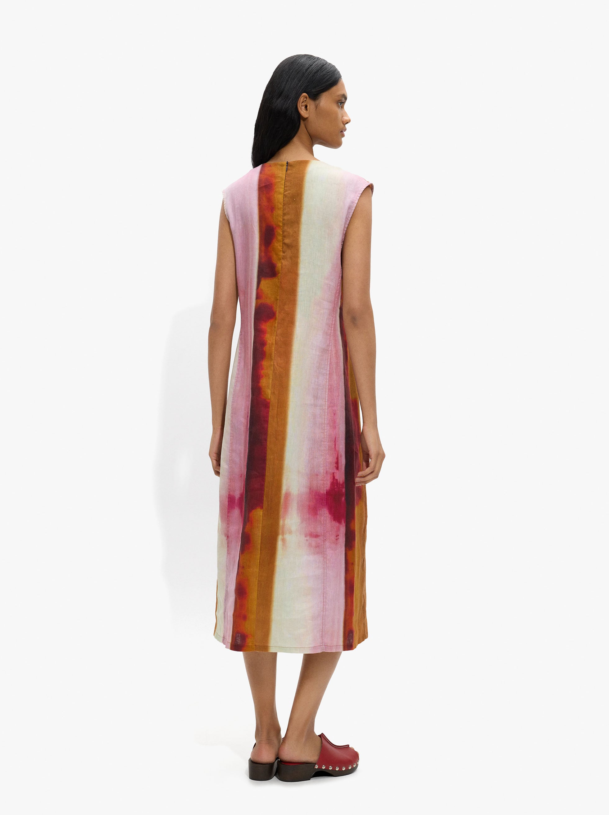 Vestido Estampado 100% Lino