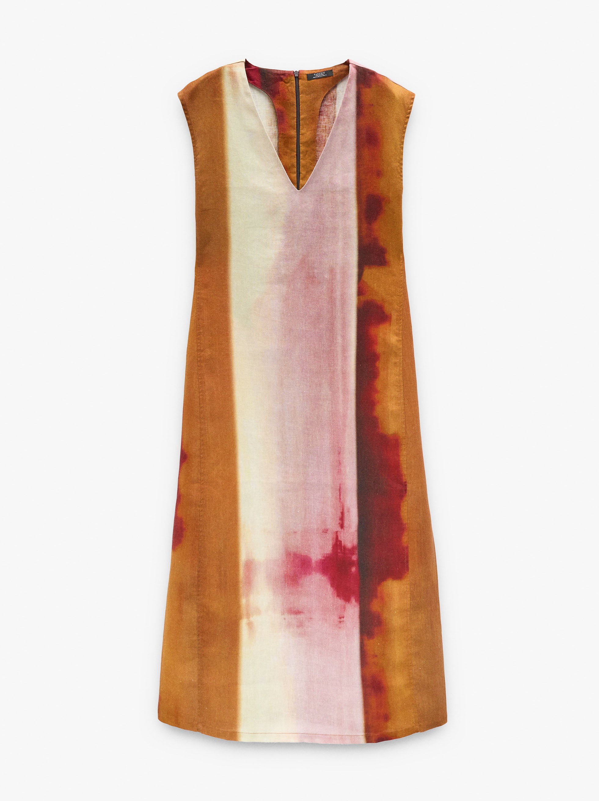 Vestido Estampado 100% Lino