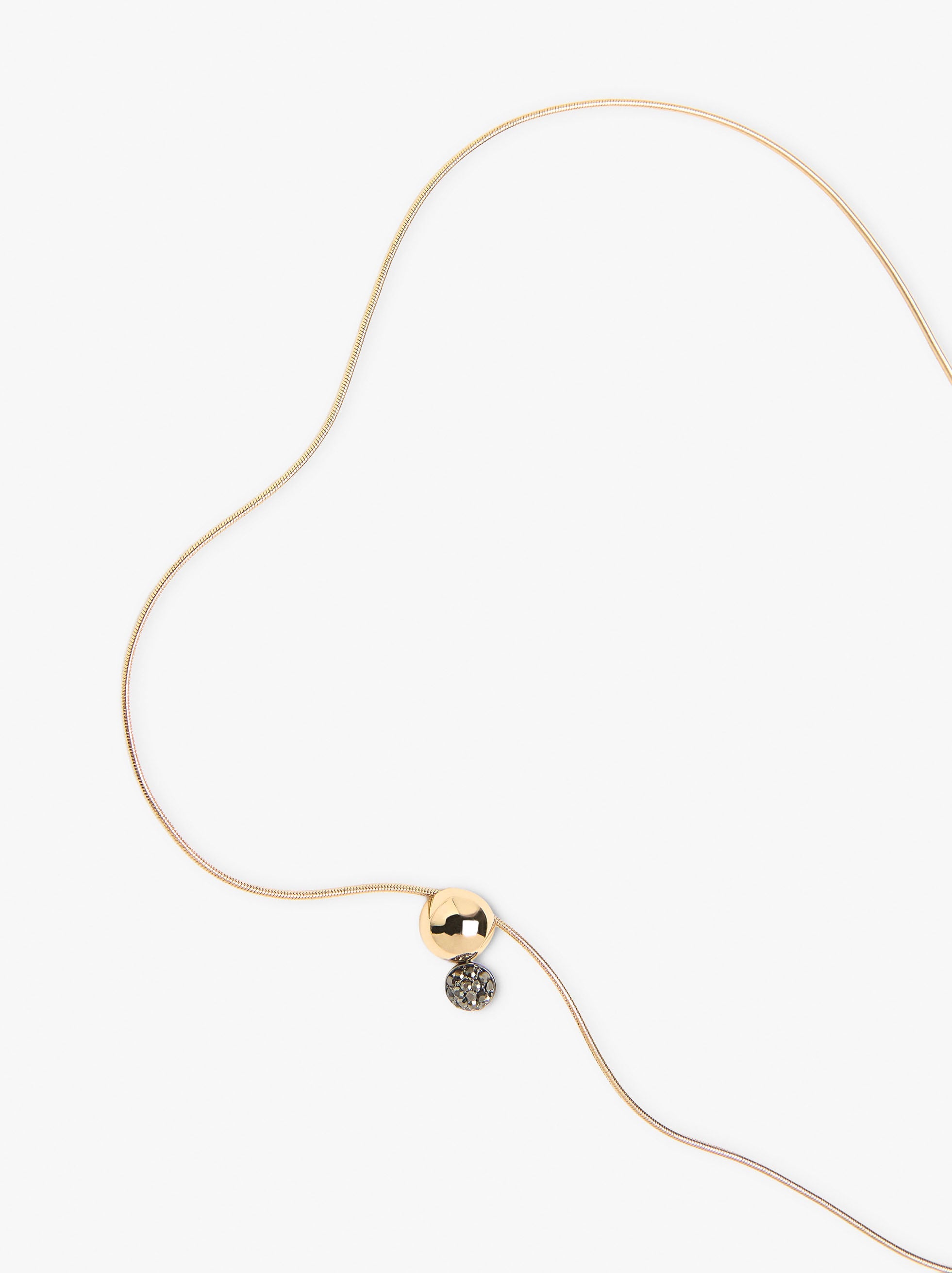 Collar Con Colgante De Esferas Con Cristales