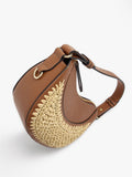 Bolso De Mano Con Detalle Efecto Rafia