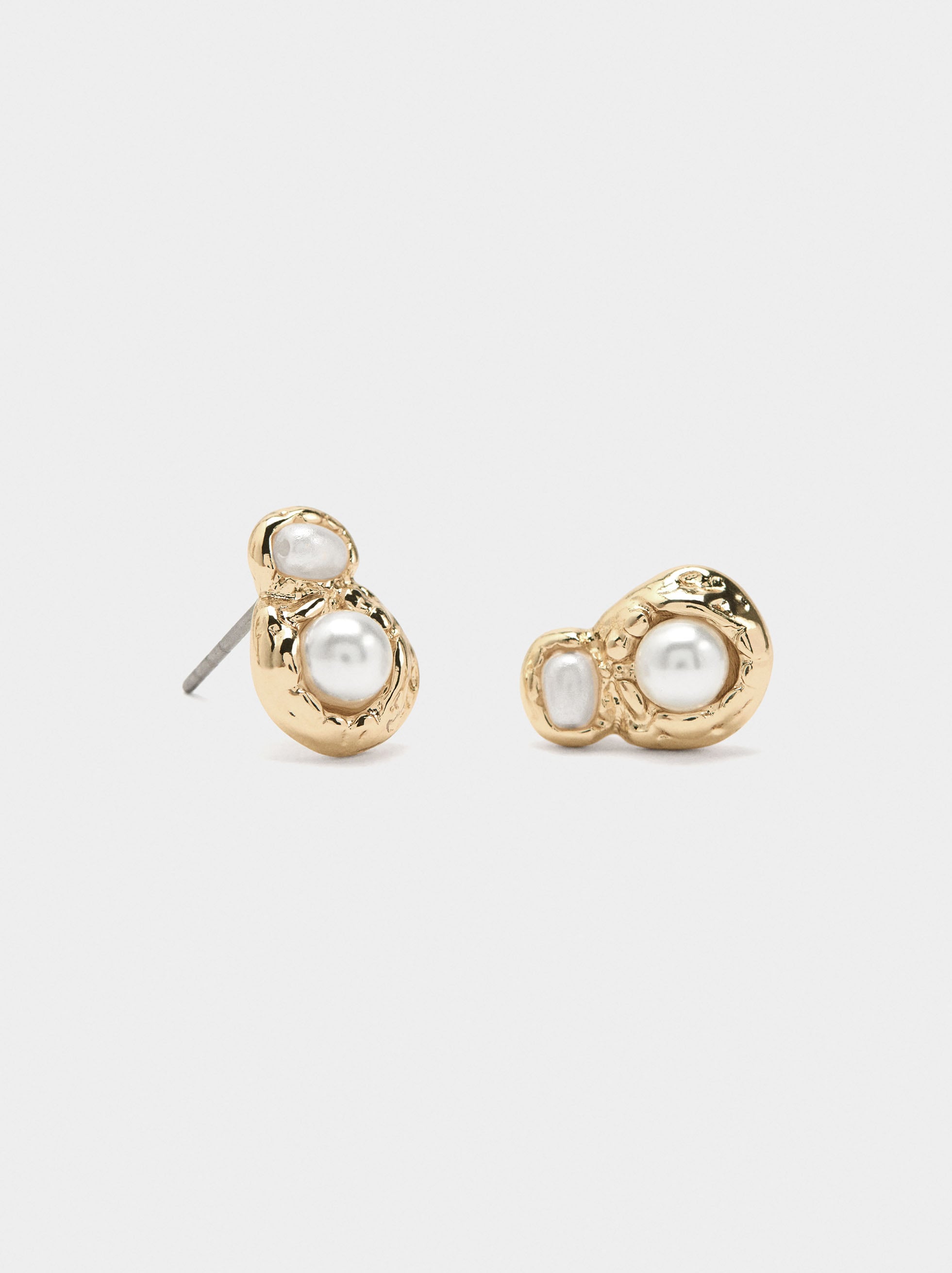 Pendientes De Perlas Dobles