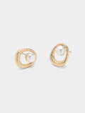 Pendientes De Aro Con Perla