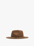 Sombrero Efecto Rafia Con Cordón Y Charms