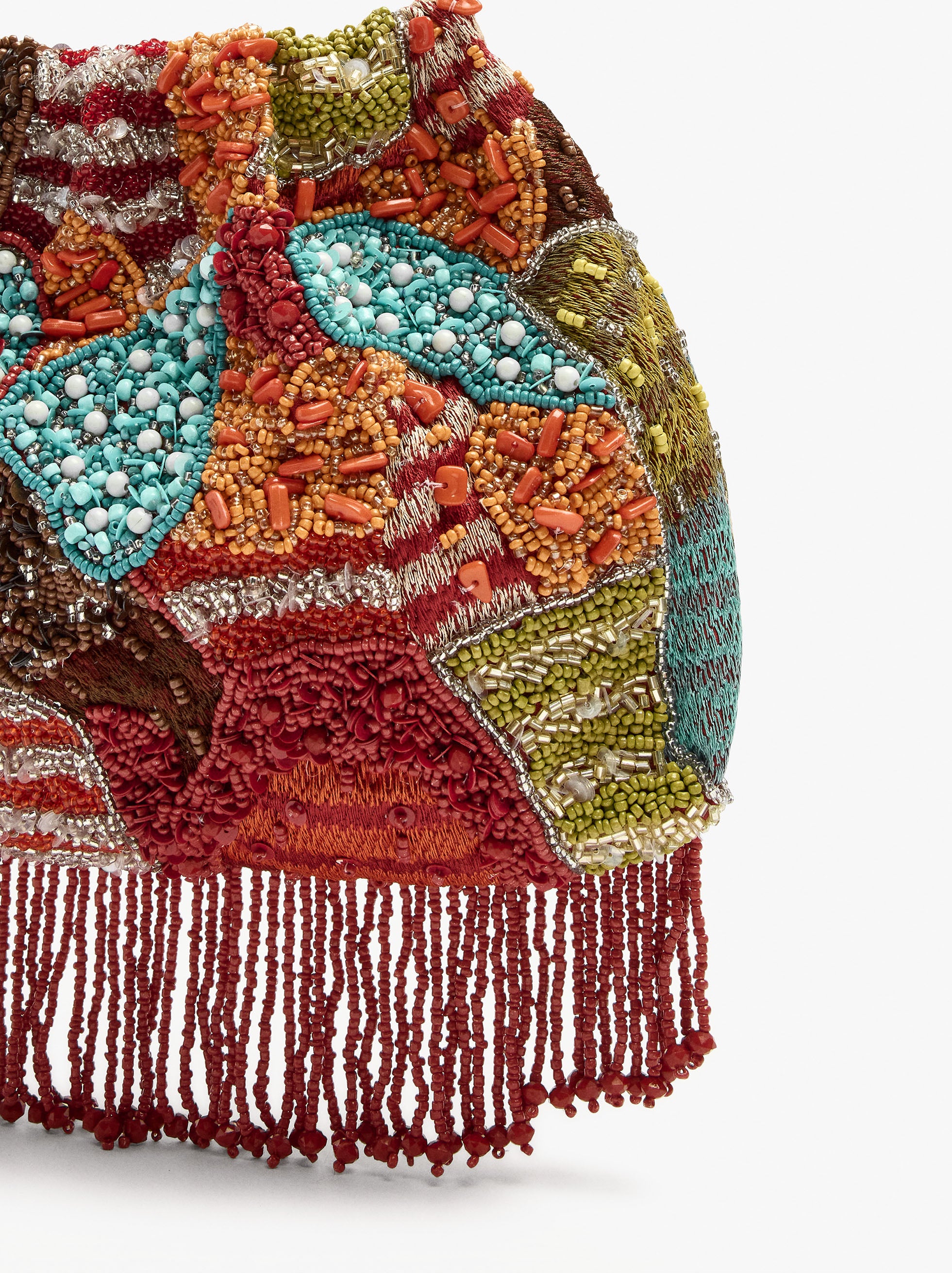 Bolso De Fiesta Con Abalorios