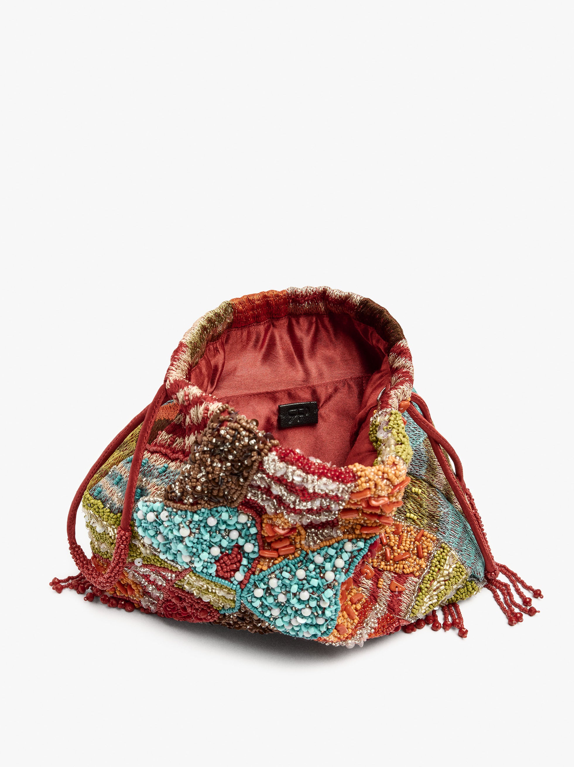 Bolso De Fiesta Con Abalorios