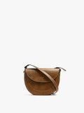 Bolso Bandolera Ovalado Con Solapa
