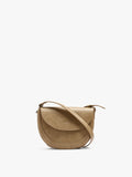 Bolso Bandolera Ovalado Con Solapa