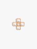 Broche Cruz Con Perlas