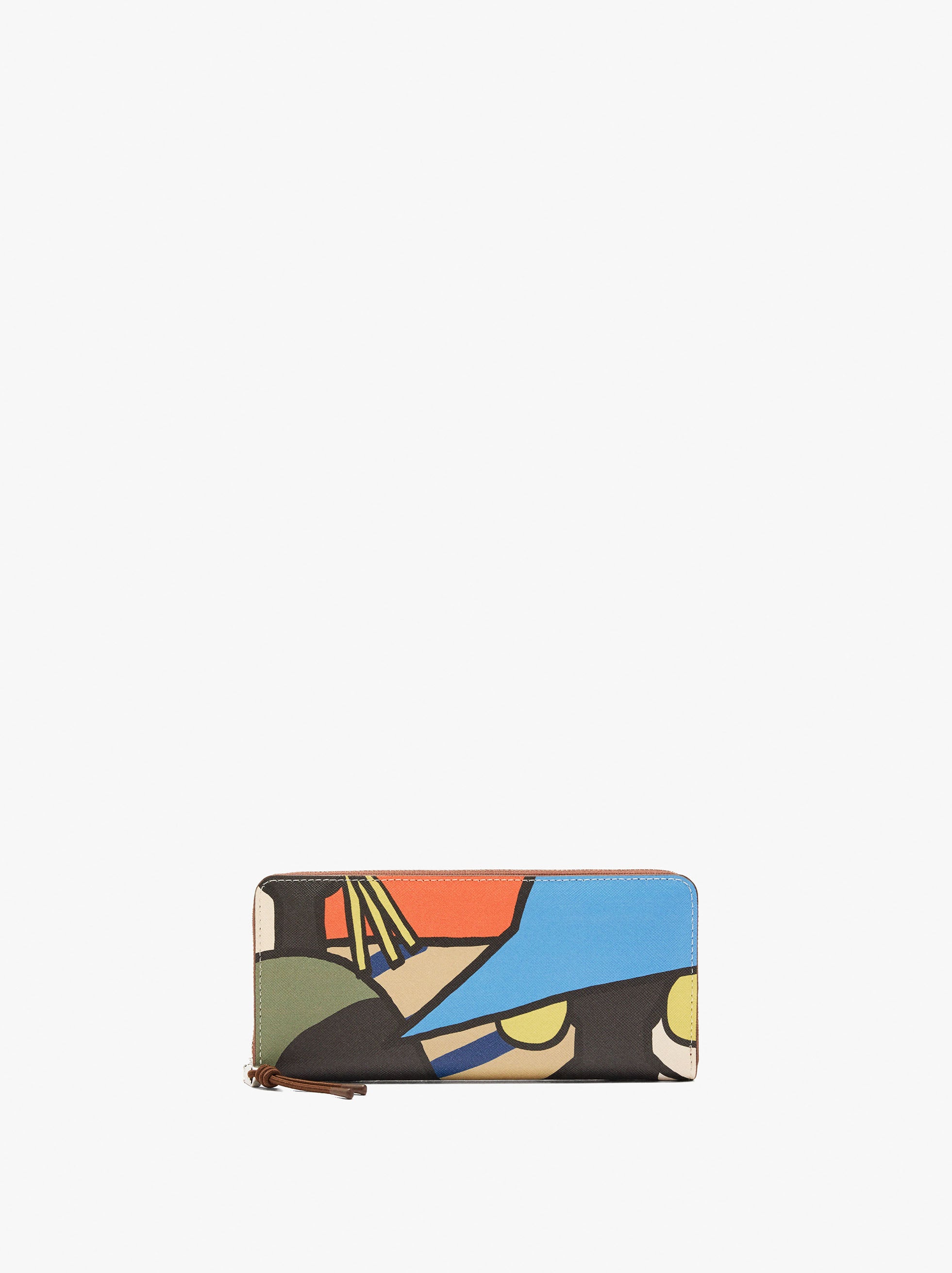 Cartera Estampada Con Textura