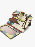 Tarjetero Estampado Con Textura