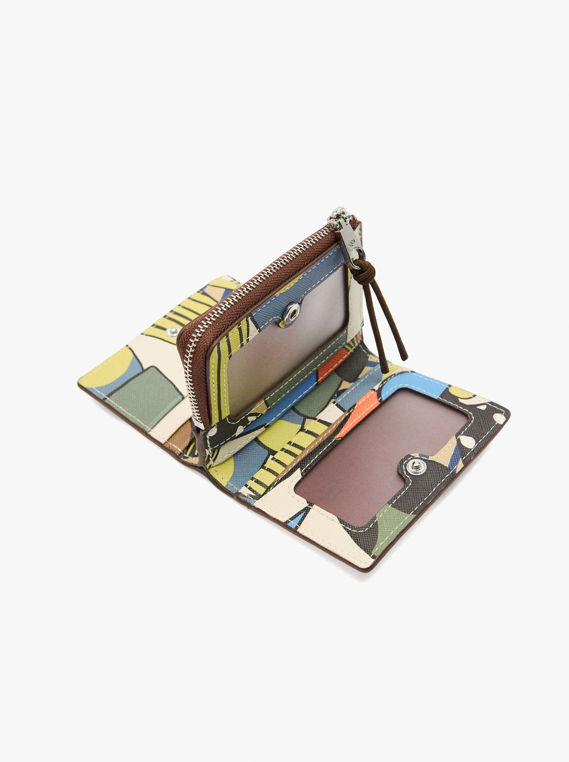 Cartera Estampada Con Textura