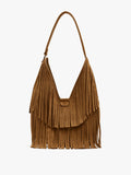 Bolso De Hombro Hobo Con Flecos