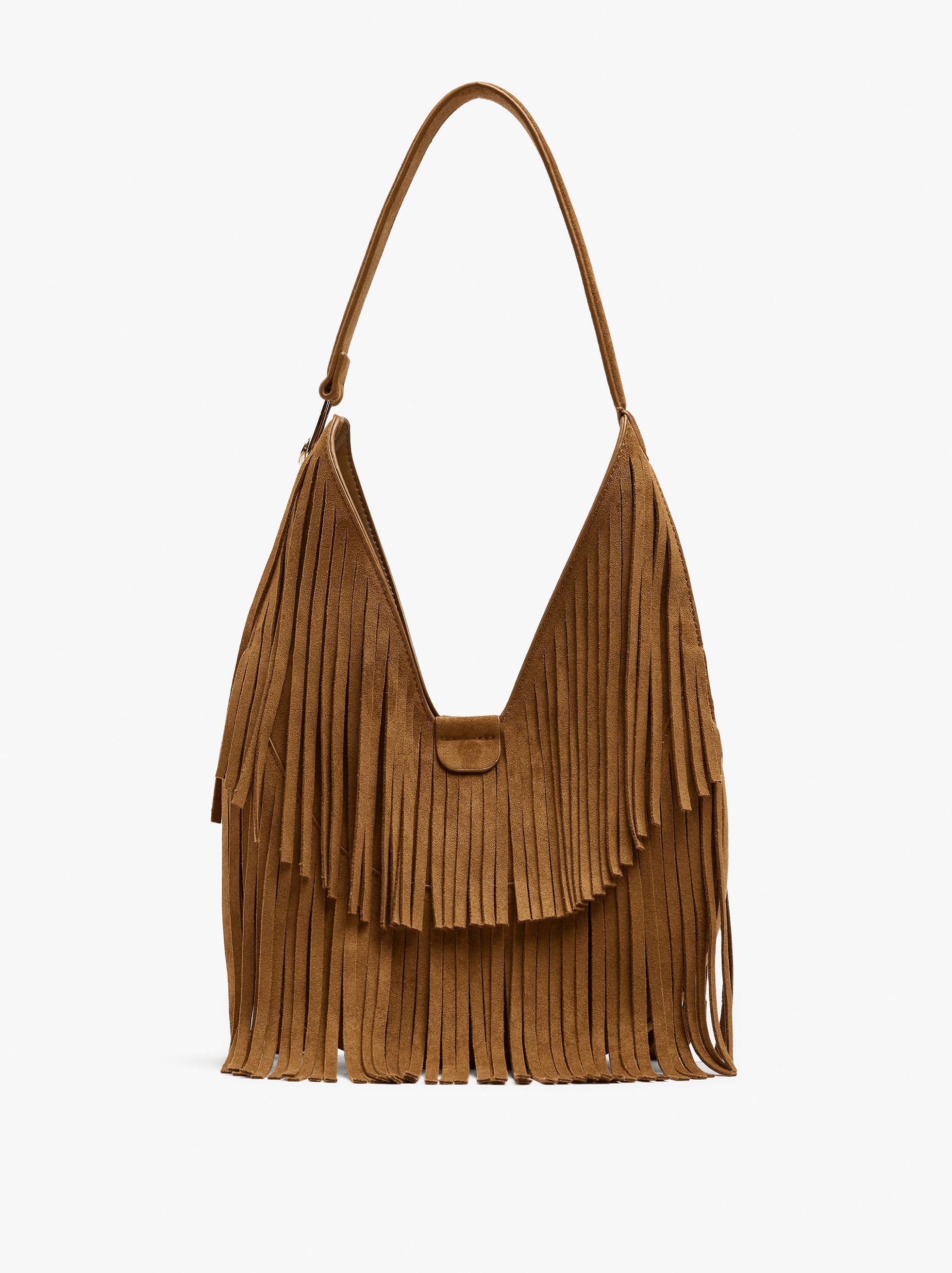 Bolso De Hombro Hobo Con Flecos