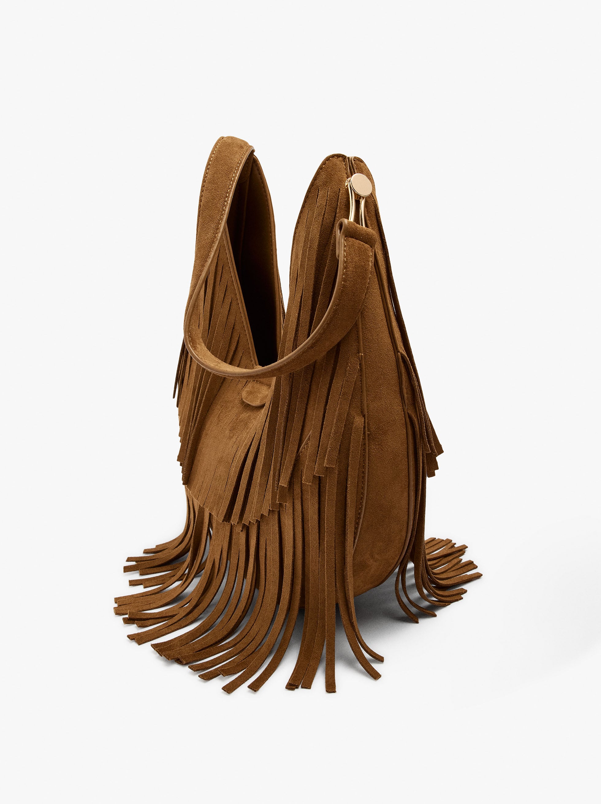 Bolso De Hombro Hobo Con Flecos