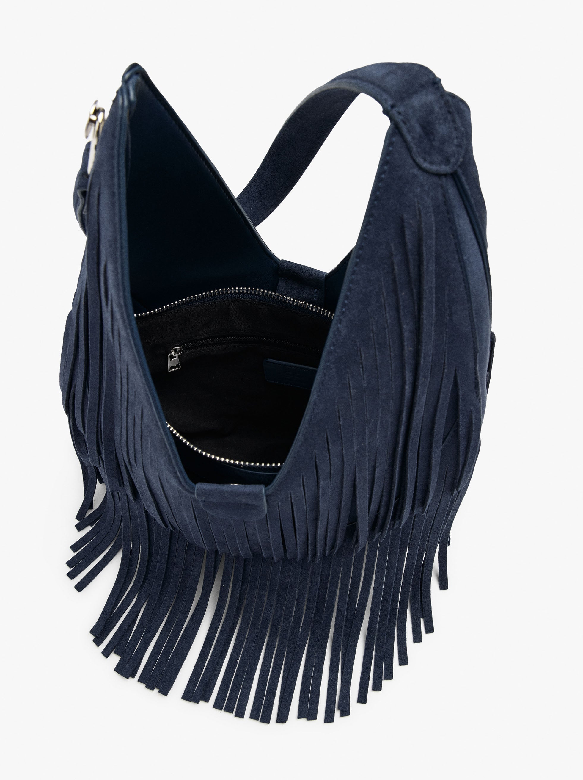Bolso De Hombro Hobo Con Flecos