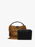 Bolso De Mano Bombonera Con Flecos