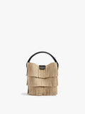 Bolso De Mano Bombonera Con Flecos