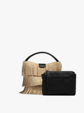 Bolso De Mano Bombonera Con Flecos