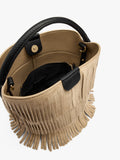 Bolso De Mano Bombonera Con Flecos