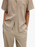 Camisa Efecto Arrugado Con Bolsillo