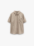 Camisa Efecto Arrugado Con Bolsillo