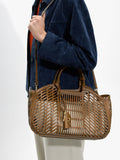 Bolso Tote Perforado Con Bolsa Removible L